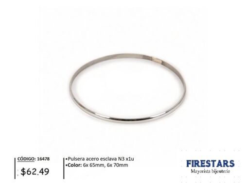 PULSERA ACERO ESCLAVA N3 16478-
