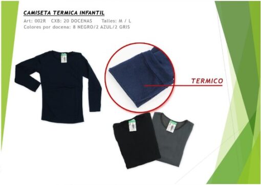 CAMISETA TERMICA INFANTIL 002R-