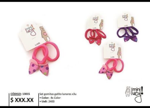 SET GOMITAS GATITO LUNARES 13015-