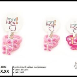 GOMITAS INF APLIQUES MARIPOSA 12982