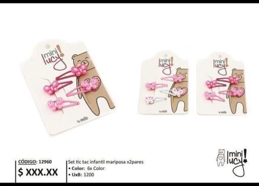 SET TICTAC INF MARIPOSA 12960