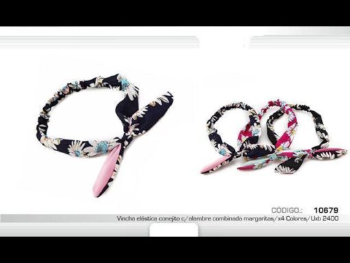 VINCHA ELASTICA CONEJITA 10679