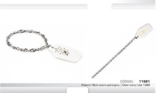 PULSERA 19 CM ACERO 11981-