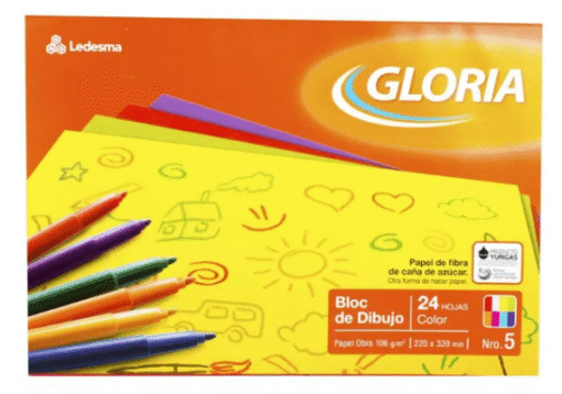 BLOCK DE DIBUJO COLOR GLORIA N5