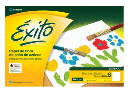 BLOCK DE DIBUJO EXITO BLANCO N6