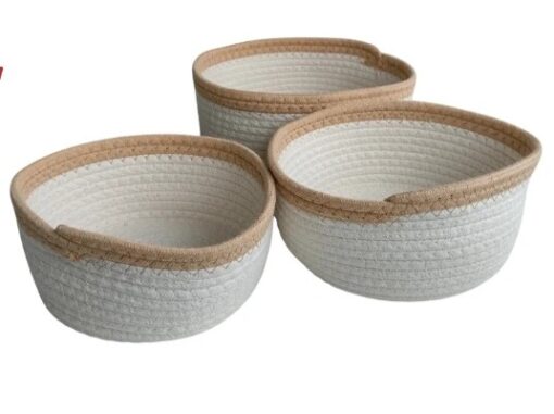 SET X3 CANASTO RED.SEAGRASS SOGA ALG.CRUDO B/BEIGE 24140