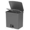 CESTO RESIDUOS 20L RECT.PEDAL TRIUM GRIS 64357