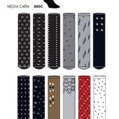 MEDIAS HOMBRE 1/2 CAÑA FANTASIA 800C