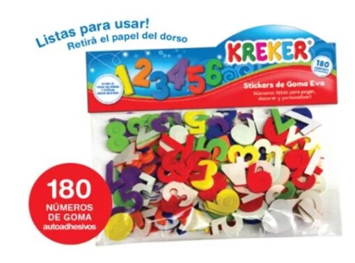 NUMERO DE GOMA EVA AUTOADHESIVO 1352