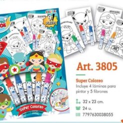 Set de coloreo 5 fibrones 3805