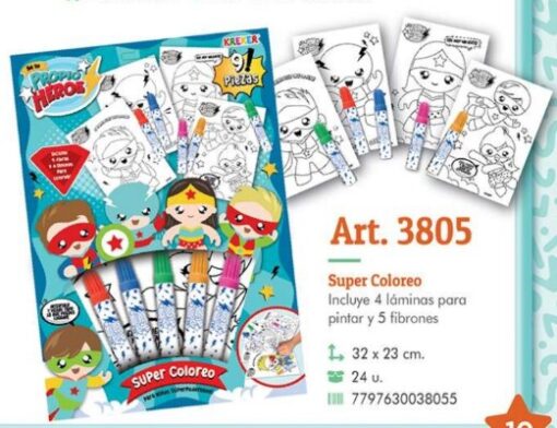 Set de coloreo 5 fibrones 3805