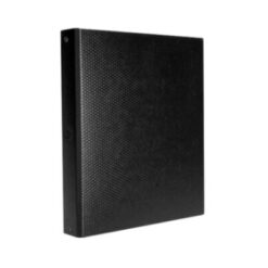 CARPETA FIBRA NEGRA T/C