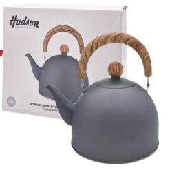 PAVA 1.5LT AC.INOX.PICO MATERO GRIS M/MAD.HUDSON 74191