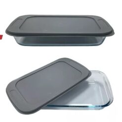 FUENTE VID.RECT.P/HORNO 29X18C C/TAPA HUDSON 31789