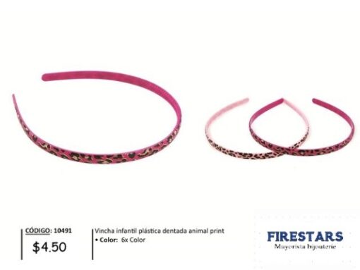 VINCHA DENTADA ANIMAL 10491