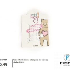 SET TIC TAC INFANTIL SILICONA ESTAMPADO 14014-