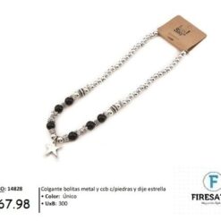 COLGANTE BOLITA METAL Y CCB DIJE ESTRELLA 14828-