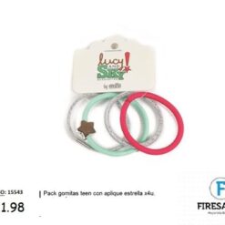 PACK GOMITAS TEEN C/ APLIQUE ESTRELLA 15543-