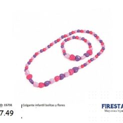 COLGANTE INFANTIL BOLITAS Y FLORES 15731-