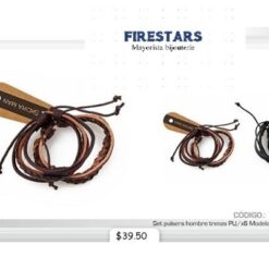 SET DE PULSERA HOMBRE TRENZA PU 421166
