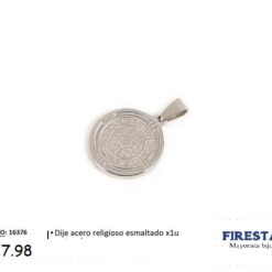 DIJE ACERO RELIGIOSO ESMALTADA 16376