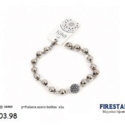 PULSERA ACERO BOLITAS 16463-