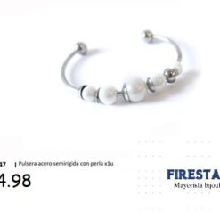 PULSERA ACERO SEMIABIERTA RIGIDA 16347