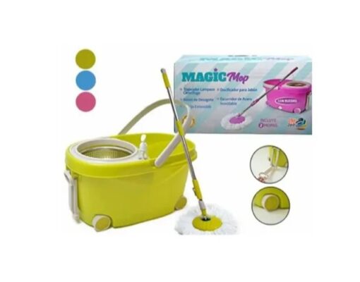 SET DE BALDE ESCURRIDOR +2 MOPAS +1 PALO Cod. 16630-