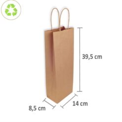 BOLSA KRAFF PARA VINO DOBLE