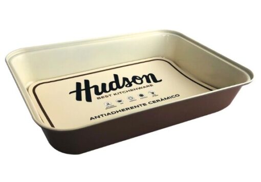 ASADERA RECT.37X22C ANTIAD.CERAMICO COBRE HUDSON 21384