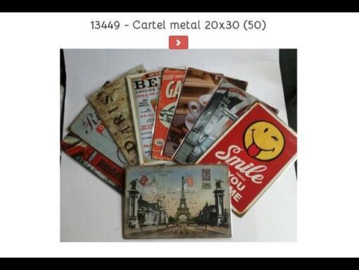 CARTEL METAL 20X30 13449