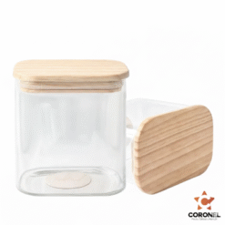 FRASCO RECT.TAPA MADERA 800CC GLANZ 85070