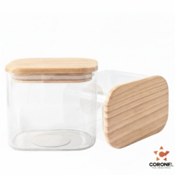 FRASCO RECT.TAPA MADERA 650CC GLANZ 85069