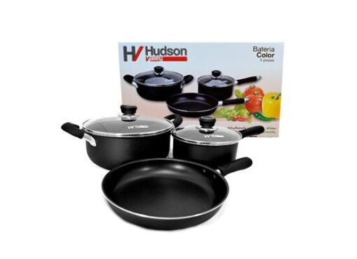 BATERIA 5PZ ALUM.C/ANT.NEGRA HUDSON 50261