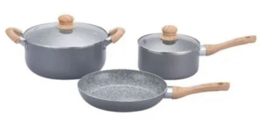 BATERIA 5PZ.CERAM.C/ANT.GRANITO ASA S/MAD.HUDSON 21456