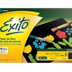 BLOCK DE DIBUJO N5 NEGRO X20 HJS EXITO